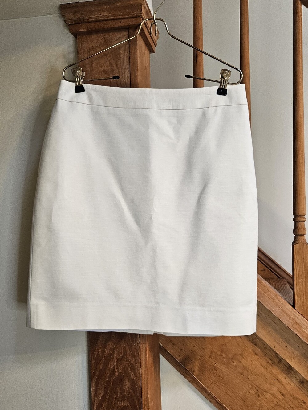 Kat Spade Straight Skirt In Off-white Size 10